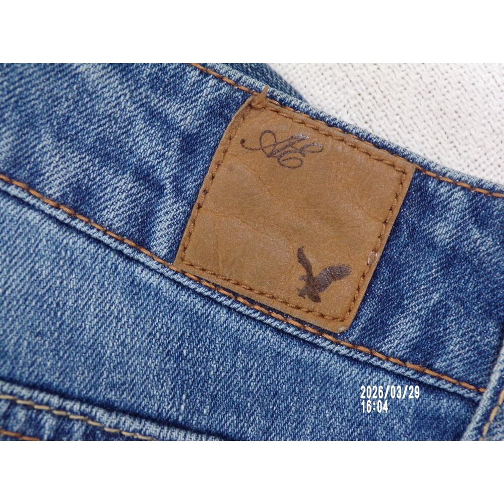 American Eagle VINTAGE FLARE Jeans Size 2 Reg Low Rise Y2K Distressed 2010 Retro - Picture 4 of 16